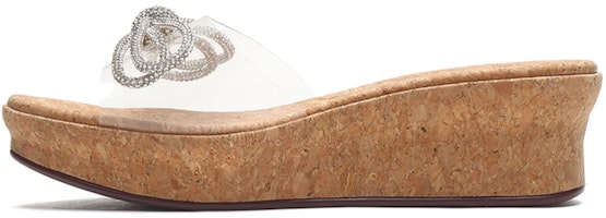 (Women) Staccato Butterfly Knot Wedge Sandals 'White Yellow' SZPEYB63DA1BT1 (Women) Staccato Butterfly Knot Wedge Sandals 'White Yellow' SZPEYB63DA1BT1