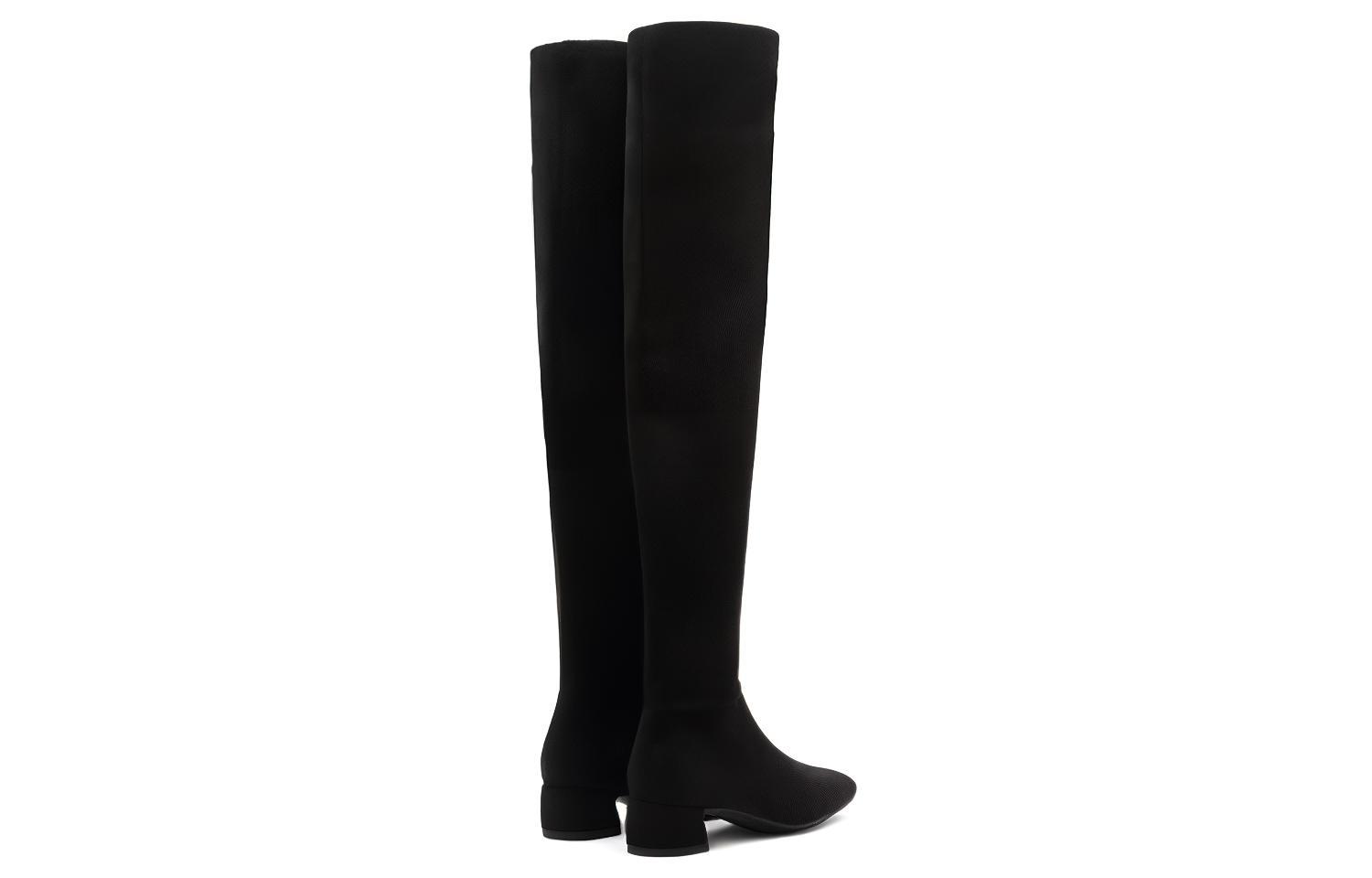 (W) Staccato Canvas High-Top Boots 4cm 'Black' 'Cool Sar Round Toe Slimming' 圖 5