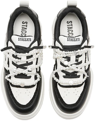 (W) Staccato Canvas Low Top 'American Retro Platform' Sneakers Retro Amerika S3026CM3 3