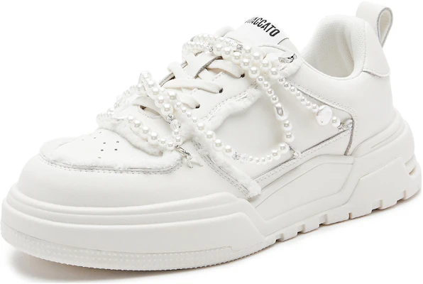 (W) Staccato Canvas Low Top 'American Retro Platform' Sneakers Retro Amerika S3026CM3 6