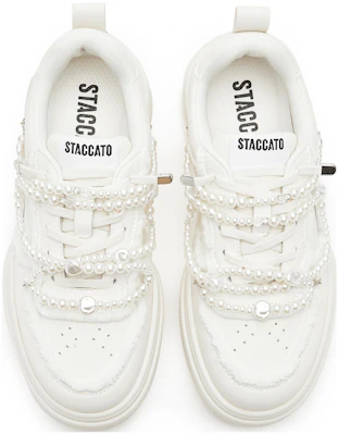(W) Staccato Canvas Low Top 'American Retro Platform' Sneakers Retro Amerika S3026CM3 7