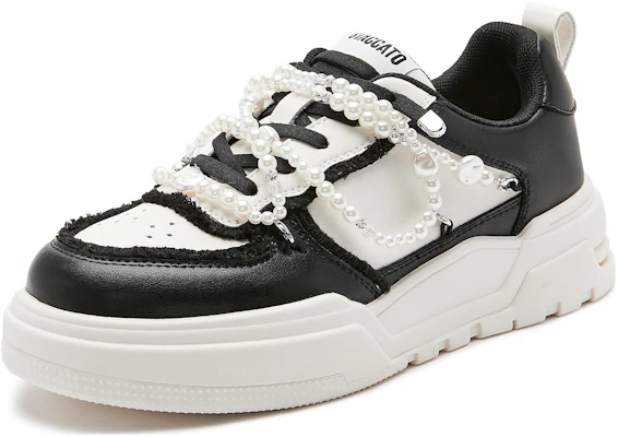 (W) Staccato Canvas Low Top 'American Retro Platform' Sneakers Retro Amerika S3026CM3 2