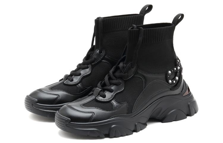 (W) Staccato Casual Thick-Soled Elastic Boot 'Black' 圖 3