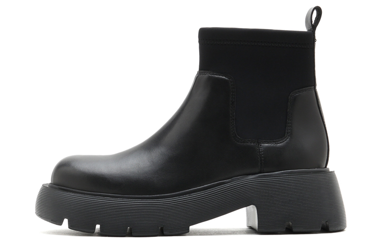 (W) Staccato Chelsea 'Black Elastic Thick Sole'