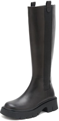 (W) スタッカート チェルシー ハイカットブーツ 「黒騎士ジップ」 X4828DG2 Order (W) スタッカート チェルシー ハイカットブーツ 「黒騎士ジップ」 X4828DG2