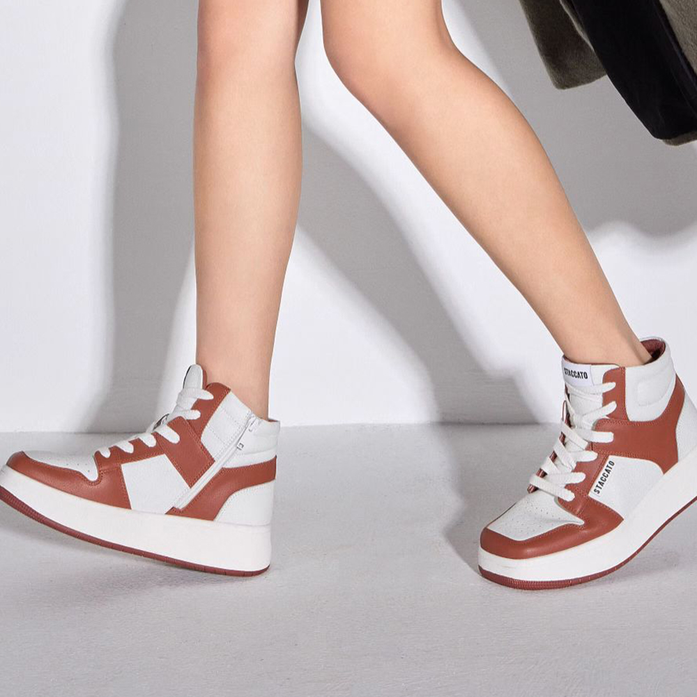 (W) Staccato Chunky High-Top Sneaker 'Thick Sole Leather' 圖 10