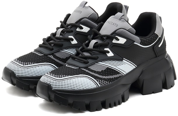 (Women) Staccato Chunky Sole 'Black Grey' SZPECE02DU1CM1 Lookbook (Women) Staccato Chunky Sole 'Black Grey' SZPECE02DU1CM1