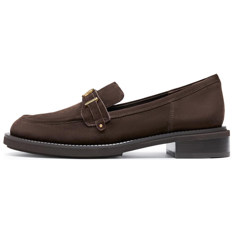 (Women) Staccato Classic British Loafers, Leather, Fashionable Platform Shoes. EOQ15CA4-2