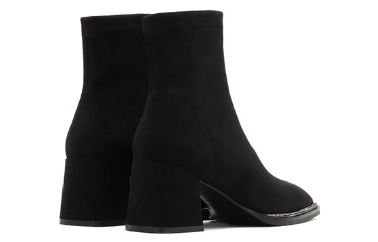 (W) Staccato Elastic High Heel Ankle Boot 'Fairy Style Square Toe Black' 圖 4