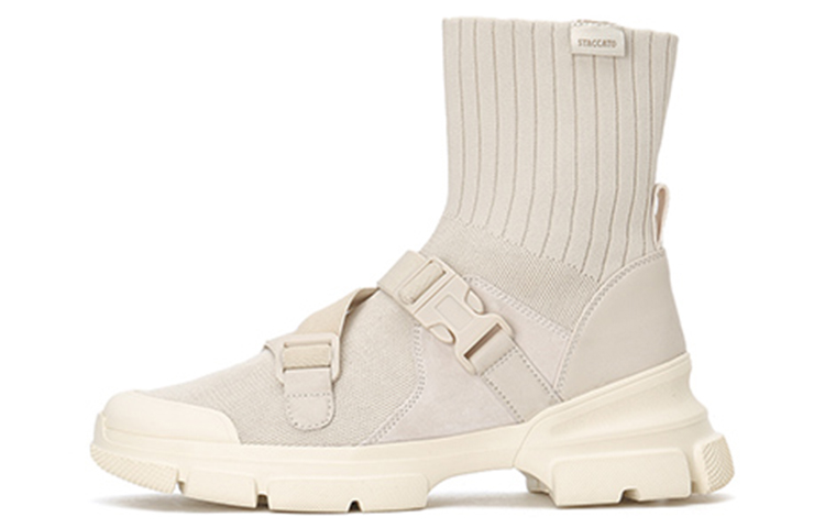 (Women) Staccato Elastic Platform Ankle Boot 'Beige' SZP9LI21DD1DZ0