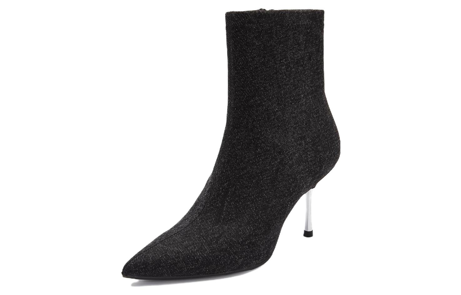 (W) Staccato Fabric Ankle Boots 'Denim Black' 'CMFTable Versatile Skinny Heel' 圖 3