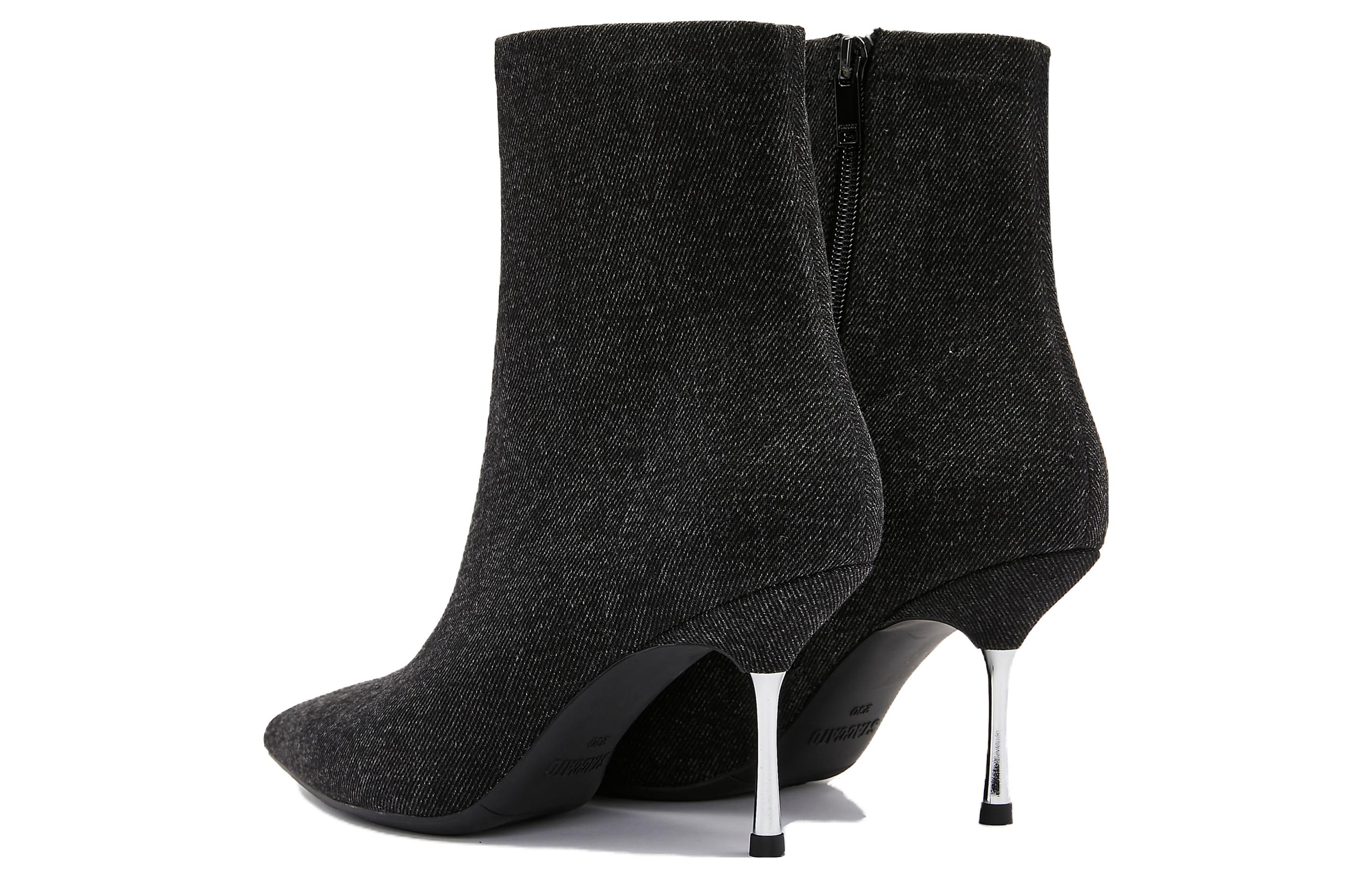 (W) Staccato Fabric Ankle Boots 'Denim Black' 'CMFTable Versatile Skinny Heel' 圖 5