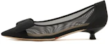 Buy (Women) Staccato Fabric Black 'Fairy Bow Pointed Toe Kitten Heel' 9ER58AQ3