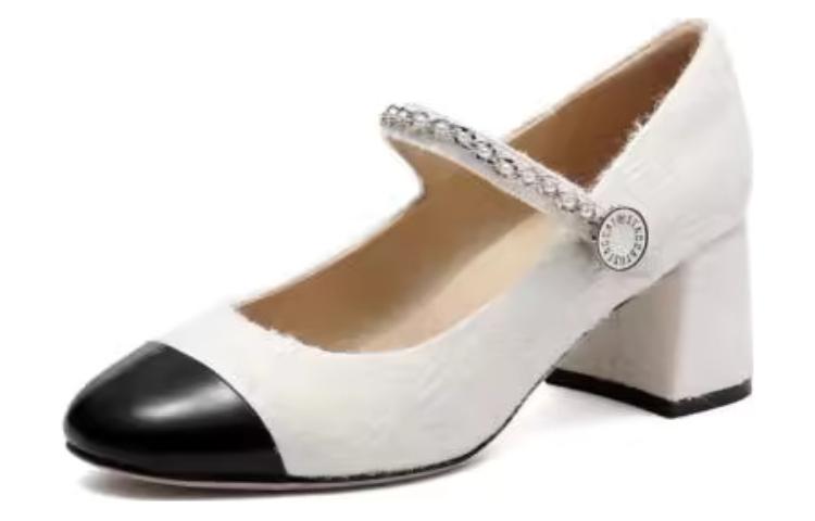 Order 思加图staccato 織物 法式復古 粗跟 高跟鞋 6cm 女款