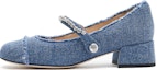 Buy (W) Staccato Tumit Tinggi Tebal Kain Hujung Petak Slip-On 'Denim Biru' EGI10CQ3