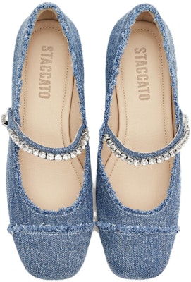 (Women) Staccato Fabric Square Toe Slip-On Chunky High Heels 'Denim Blue' EGI10CQ3 Lookbook (Women) Staccato Fabric Square Toe Slip-On Chunky High Heels 'Denim Blue' EGI10CQ3