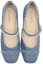 Lookbook (W) Staccato Tumit Tinggi Tebal Kain Hujung Petak Slip-On 'Denim Biru' EGI10CQ3
