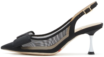(Women) Staccato Fabric Stiletto High Heels 7cm 'Black' 'Bow Tie Pointed-Toe' ED339AH3 (Women) Staccato Fabric Stiletto High Heels 7cm 'Black' 'Bow Tie Pointed-Toe' ED339AH3