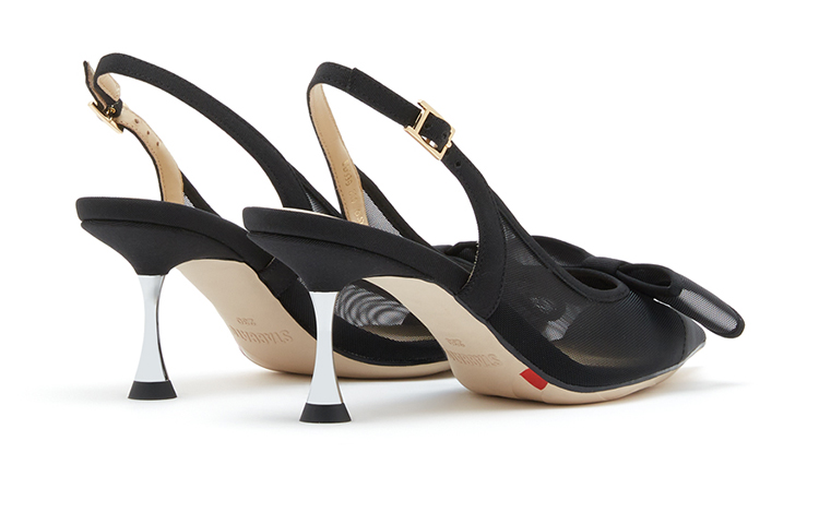 Shop 思加图Staccato 纺织品 蝴蝶結尖頭 細跟 高跟鞋 7公分 女款 黑色