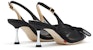 (W) Staccato Kain Tinggi Tumit 7cm 'Hitam' 'Tali Ikat Simpul Hujung Runcing' ED339AH3