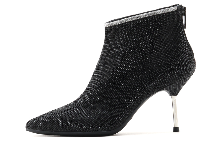 (Women) Staccato Fairy Style Stiletto Ankle Boots 'Black Wraparound Straps' SZPECV01DU1DD1