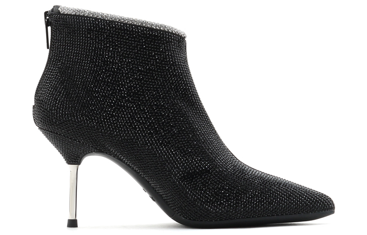 (W) Staccato Fairy Style Stiletto Ankle Boots 'Black Wraparound Straps' 圖 2