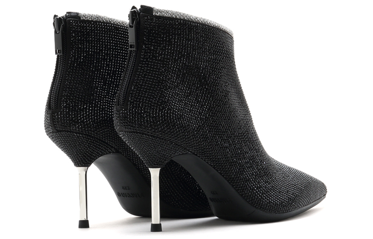 (W) Staccato Fairy Style Stiletto Ankle Boots 'Black Wraparound Straps' 圖 4