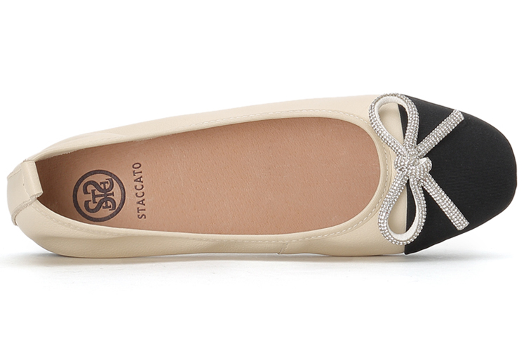 (W) Staccato Flat 'Beige Bow' 圖 4