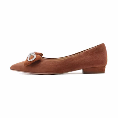 (W) Staccato Flat 'Brown Bow'