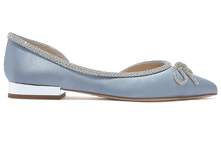 (W) Staccato Flat 'Satin Blue with Bow' 圖 2