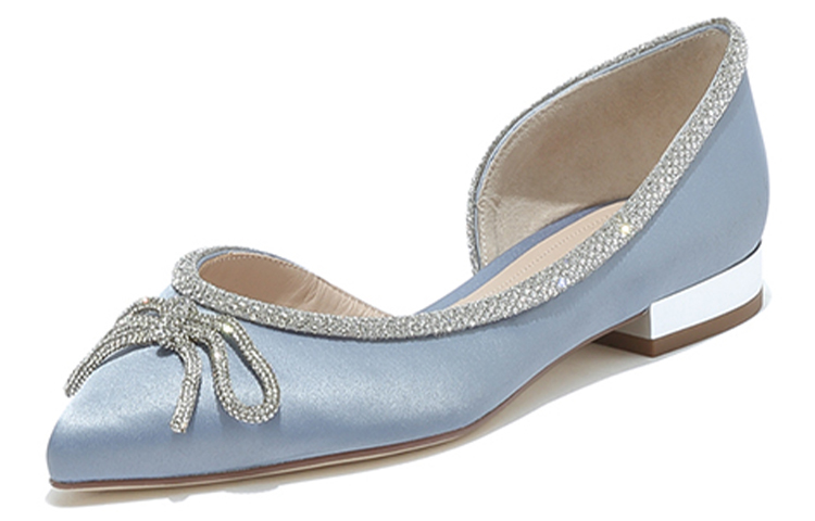 (W) Staccato Flat 'Satin Blue with Bow' 圖 3