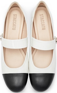 思加图 Staccato 皮革 法式拼色平底 女士休閒單鞋 女款 1