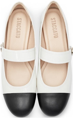 (W) Sepatu Kasual Flat Kulit Staccato 'French Color Block' EQH03CQ3 1