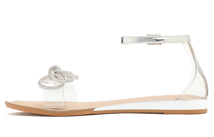 (Women) Staccato Flat Sandal 'White Silver' SZP9JI39DB1BY1