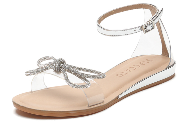 Lookbook (Women) Staccato Flat Sandal 'White Silver' SZP9JI39DB1BY1