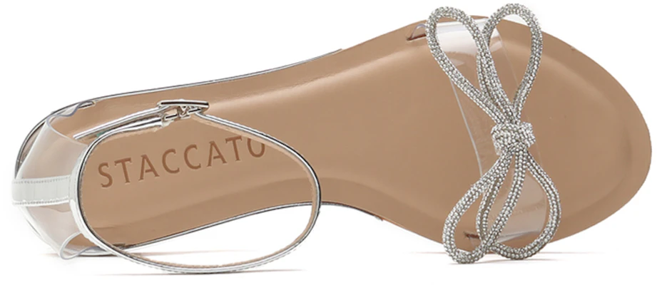(Women) Staccato Flat Sandal 'White Silver' SZP9JI39DB1BY1 Shop (Women) Staccato Flat Sandal 'White Silver' SZP9JI39DB1BY1