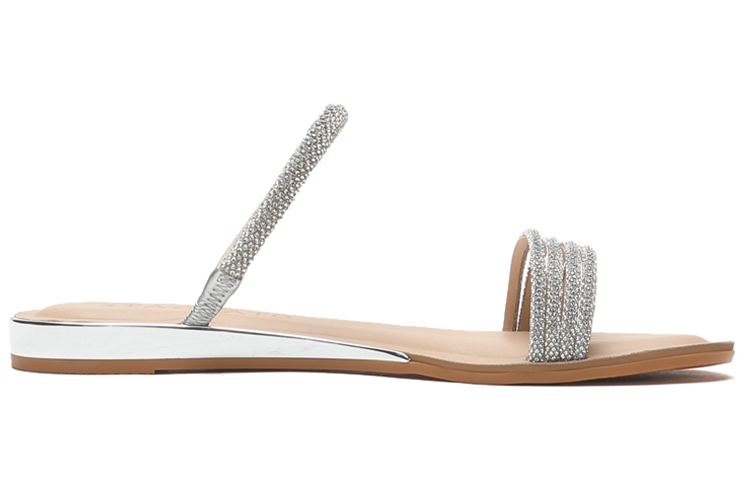 Order (Women) Staccato Flat Sandals 'Silver' SZP9JI40DB1BT1