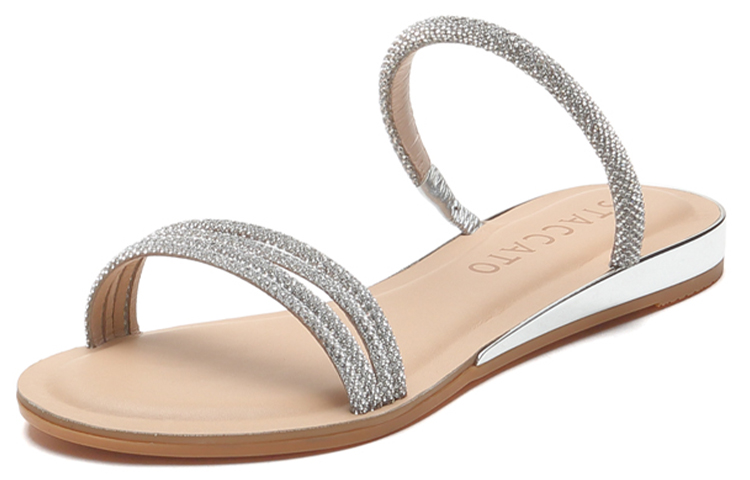 Lookbook (Women) Staccato Flat Sandals 'Silver' SZP9JI40DB1BT1