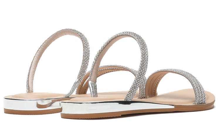 Purchase (Women) Staccato Flat Sandals 'Silver' SZP9JI40DB1BT1