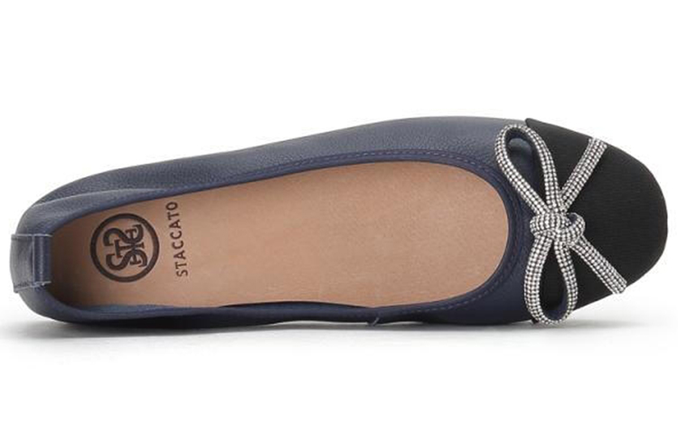 (W) Staccato Flat Shoes 'Dark Blue Bow' 圖 4