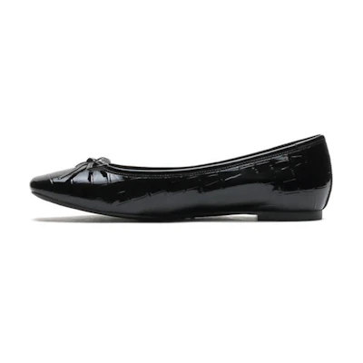 (W) Staccato Flat Square Toe 'Black'
