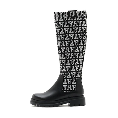 (W) Staccato High-Top Knight Boots 'Black with Colorful Prints'