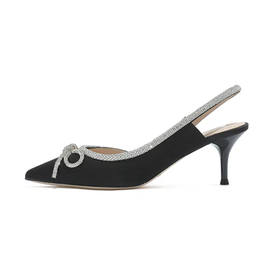 (W) Staccato High Heel Bow 'Black'