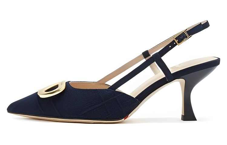 (W) Staccato High Heel Pointed Toe 6.5cm 'Deep Blue Note'