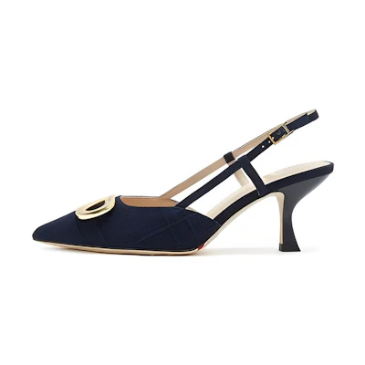 (W) Staccato High Heel Pointed Toe 6.5cm 'Deep Blue Note'
