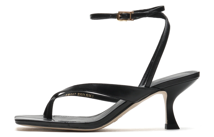 (Women) Staccato High Heel Sandal 'Black Strap' SZPEBQ07DU1BL1