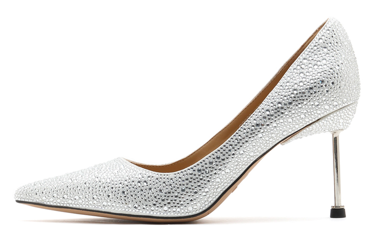 (W) Staccato High Heels 'Elegant White Bridal'