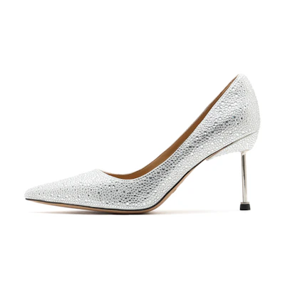 (W) Staccato High Heels 'Elegant White Bridal'