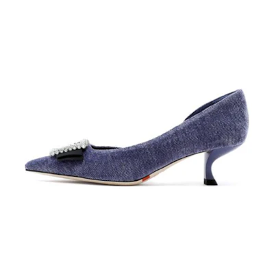(W) Staccato High Heels 'Sea Lily Rhinestone Elegant Saphire'