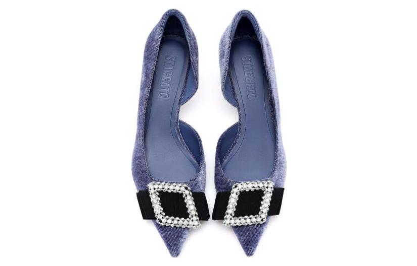 Lookbook (W) Staccato Tumit Tinggi 'Kelip Bunga Laut Berlian Safir Mewah' EDK53CQ3